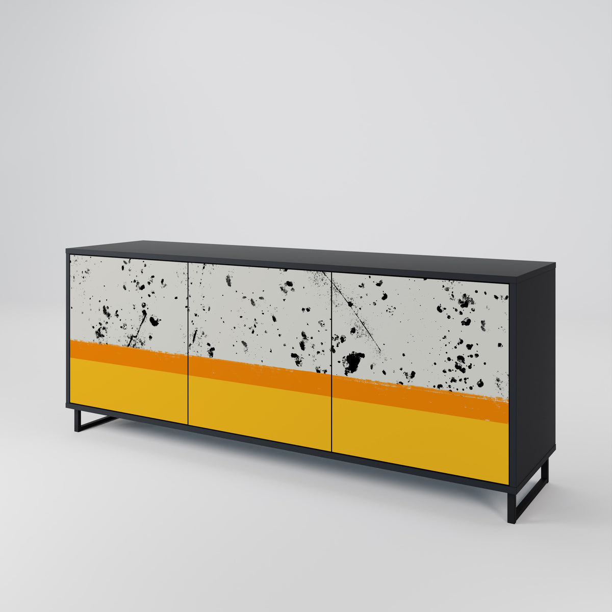 DYED BY ORANGE 3-Door Sideboard