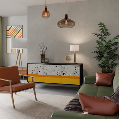 DYED BY ORANGE 3-Door Sideboard