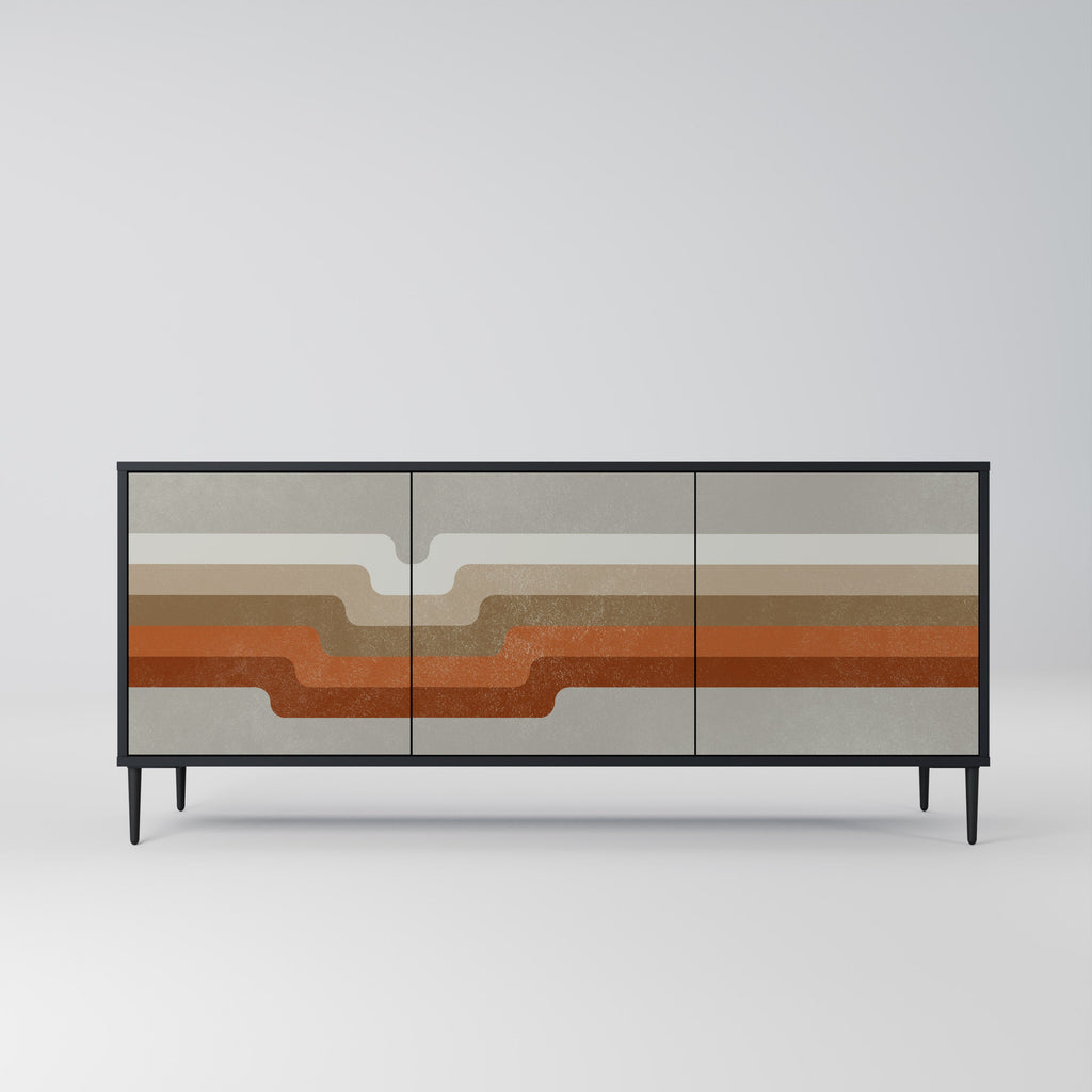 Buffet 3 portes PECULIAR TRAIL finition noire