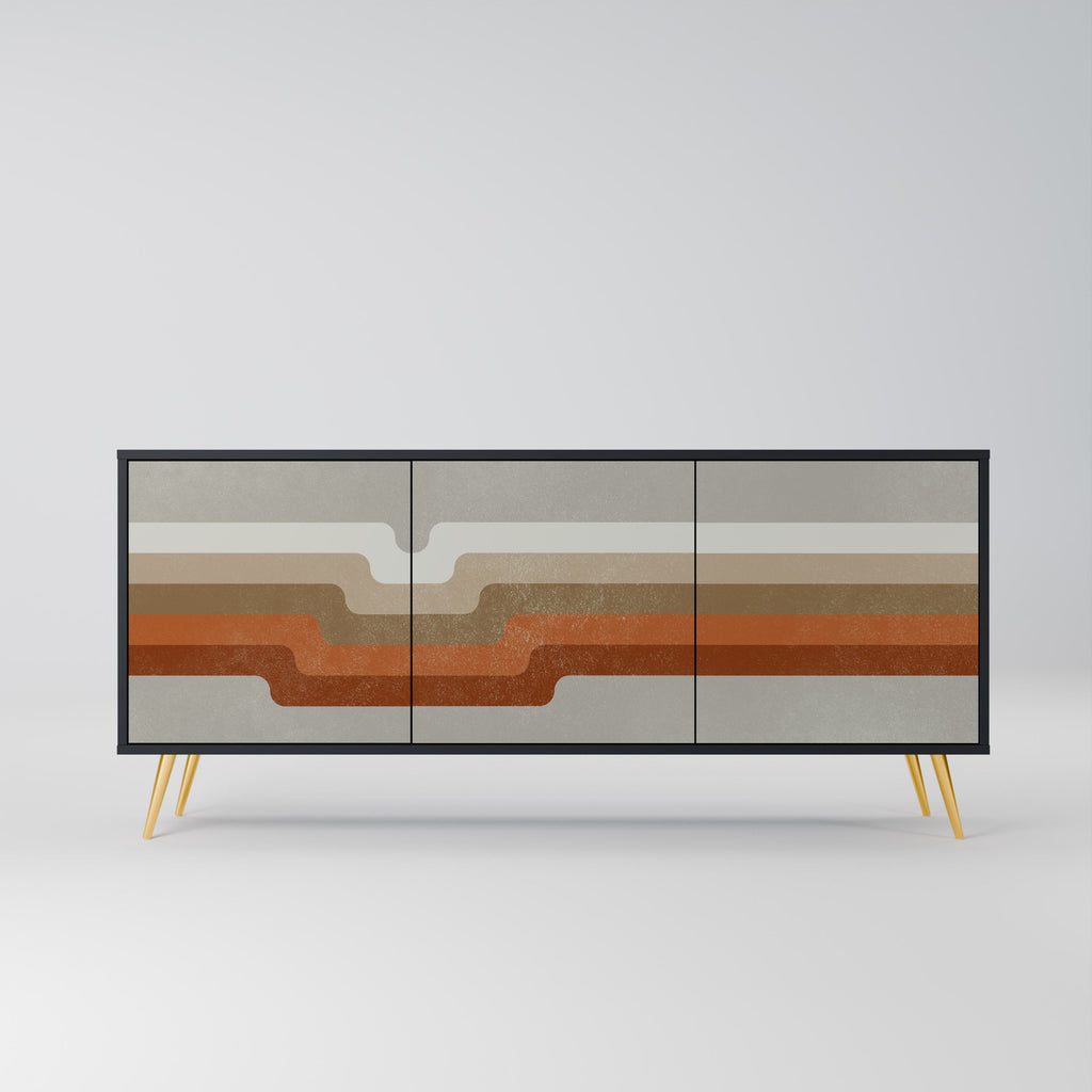 Buffet 3 portes PECULIAR TRAIL finition noire