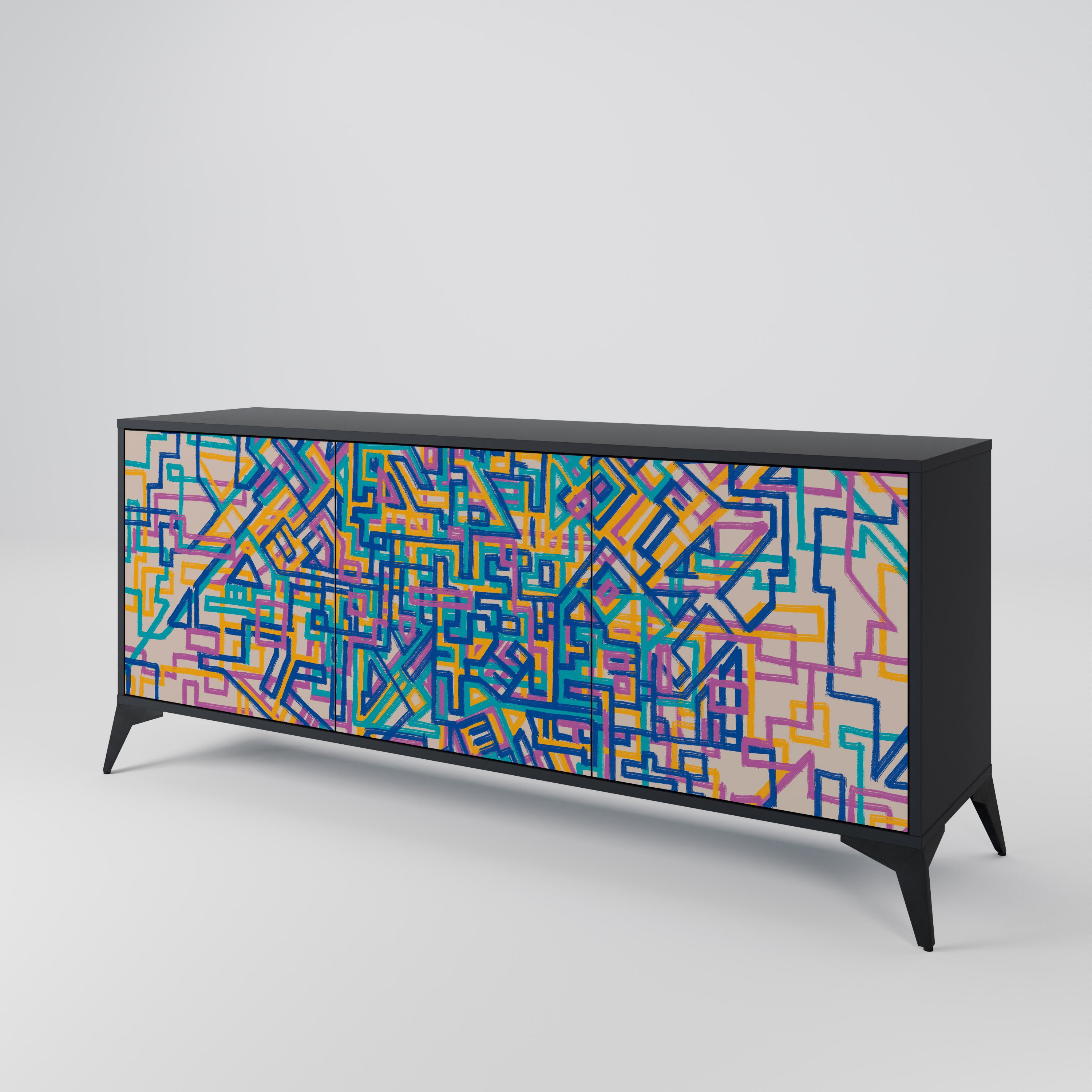 MEMORIES MAP 3-Door Sideboard