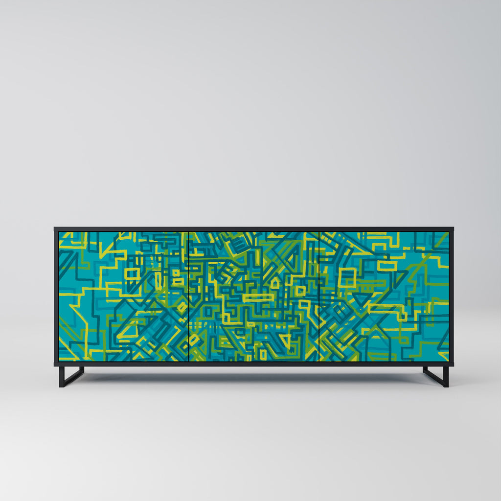 Buffet 3 portes NOSTALGIC MEMORIES en finition noire