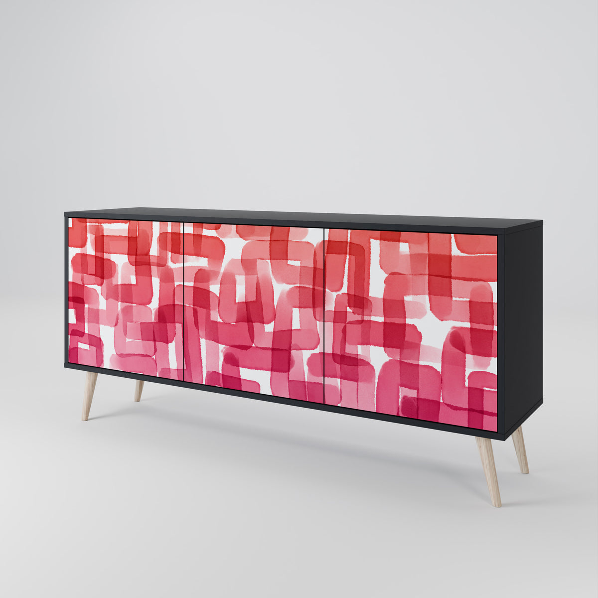 KALEIDOSCOPIC CUBISM 3-Door Sideboard