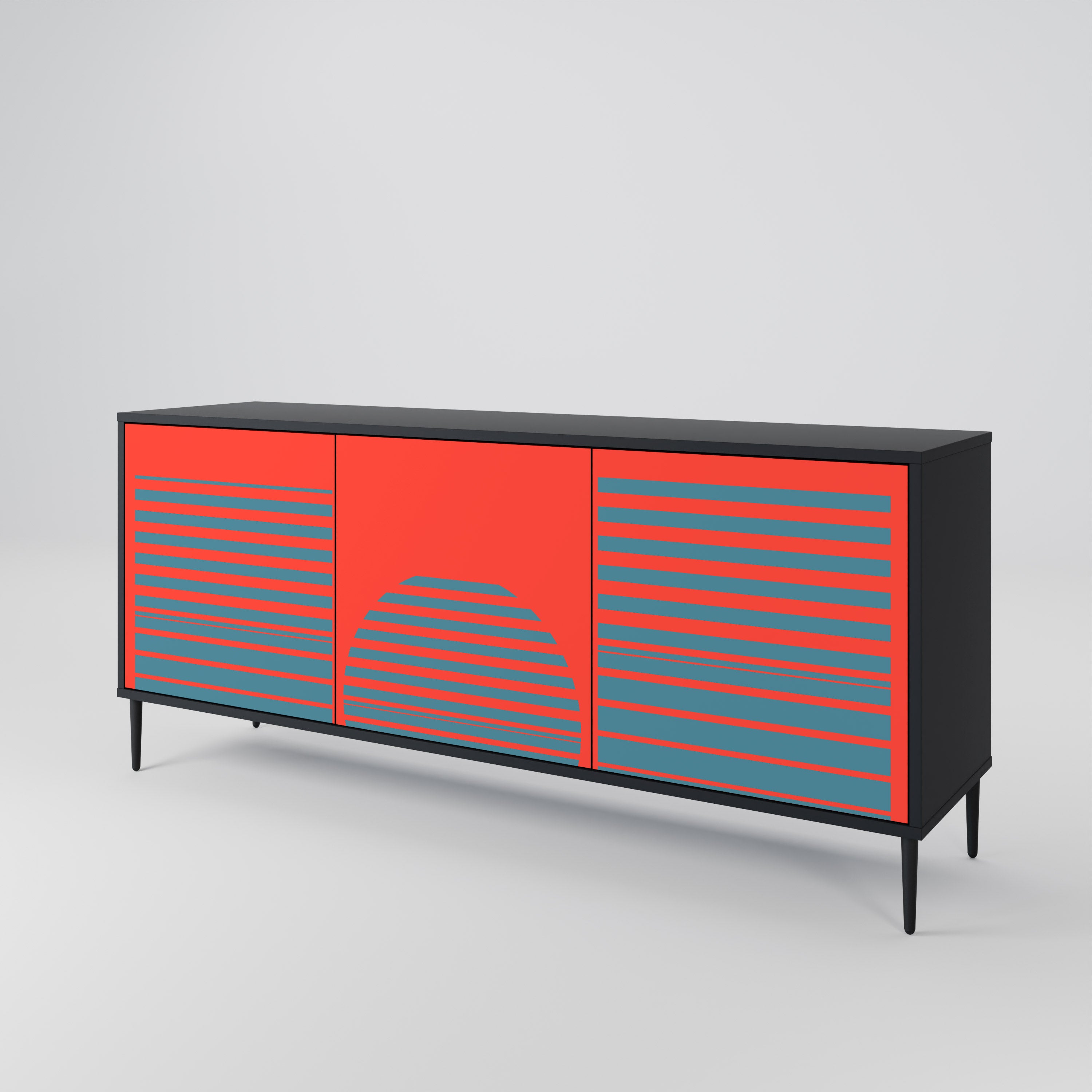RISING GEOMETRY STARS 3-Door Sideboard