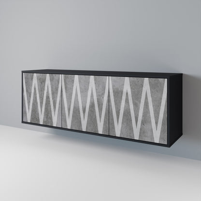 SOLID ZIG ZAG 3-Door Sideboard