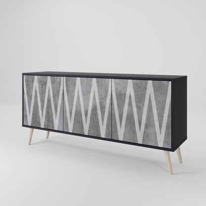 SOLID ZIG ZAG 3-Door Sideboard