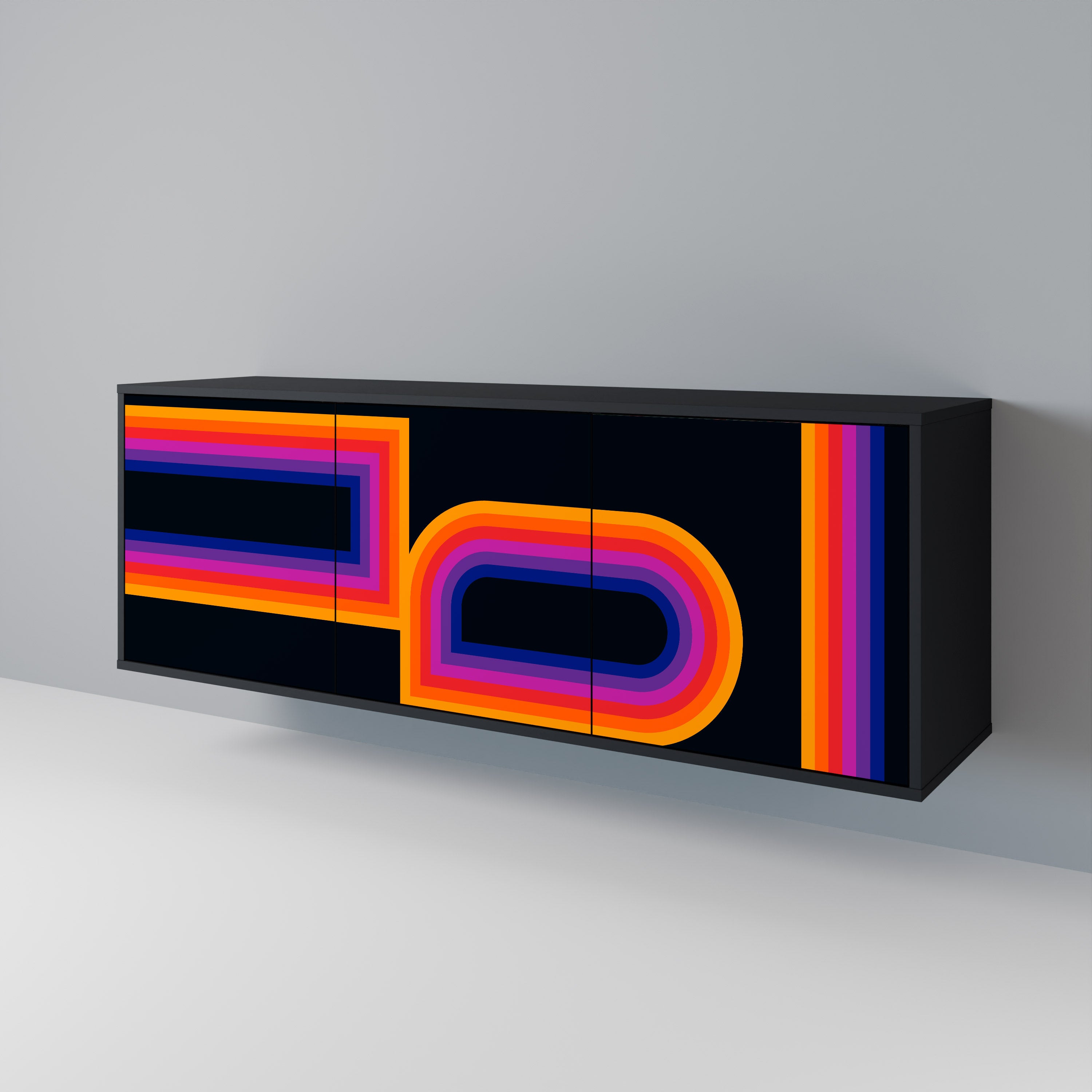 BLINDED BY THE LIGHTS 3-Door Sideboard