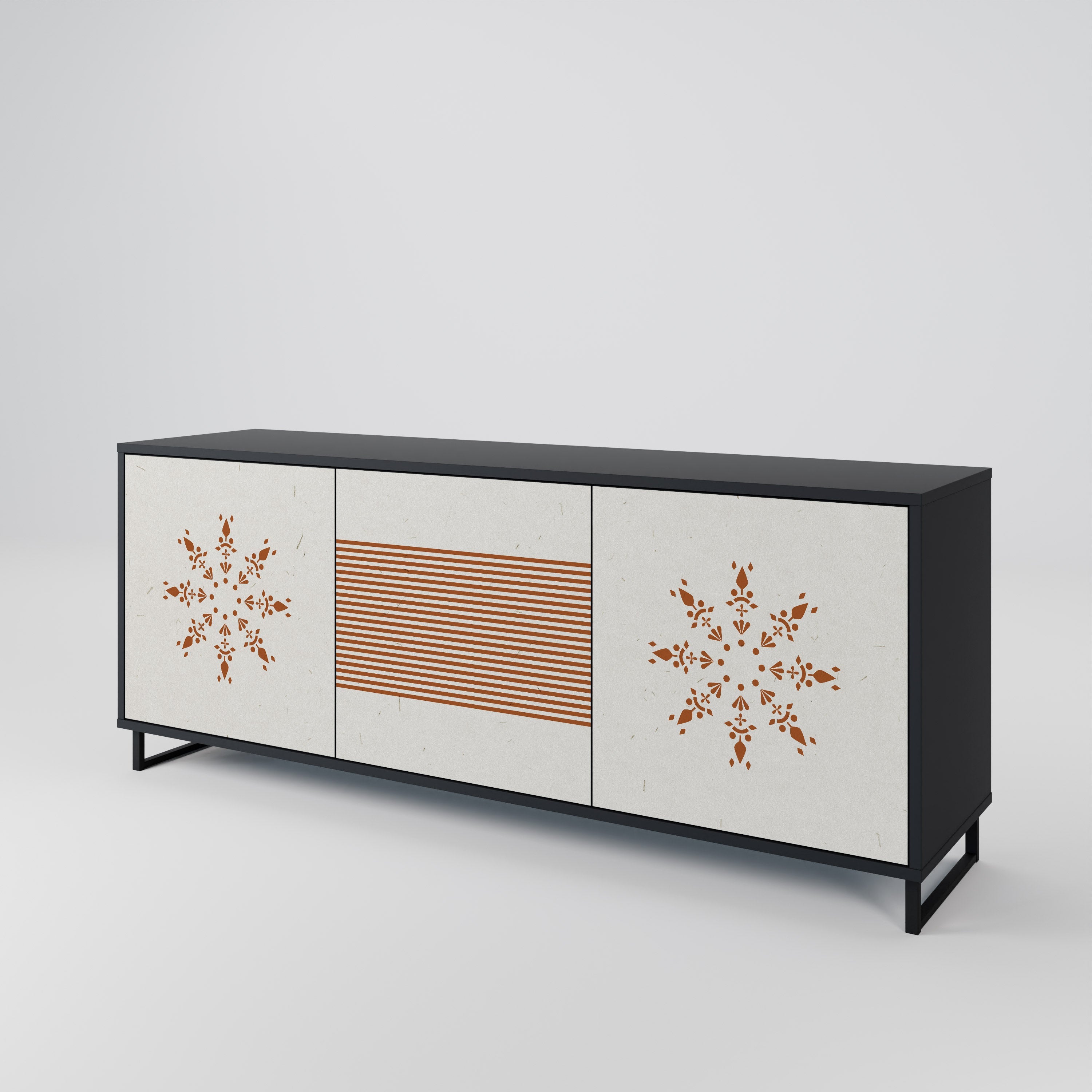 Buffet 3 portes DAILY HARMONY finition noire