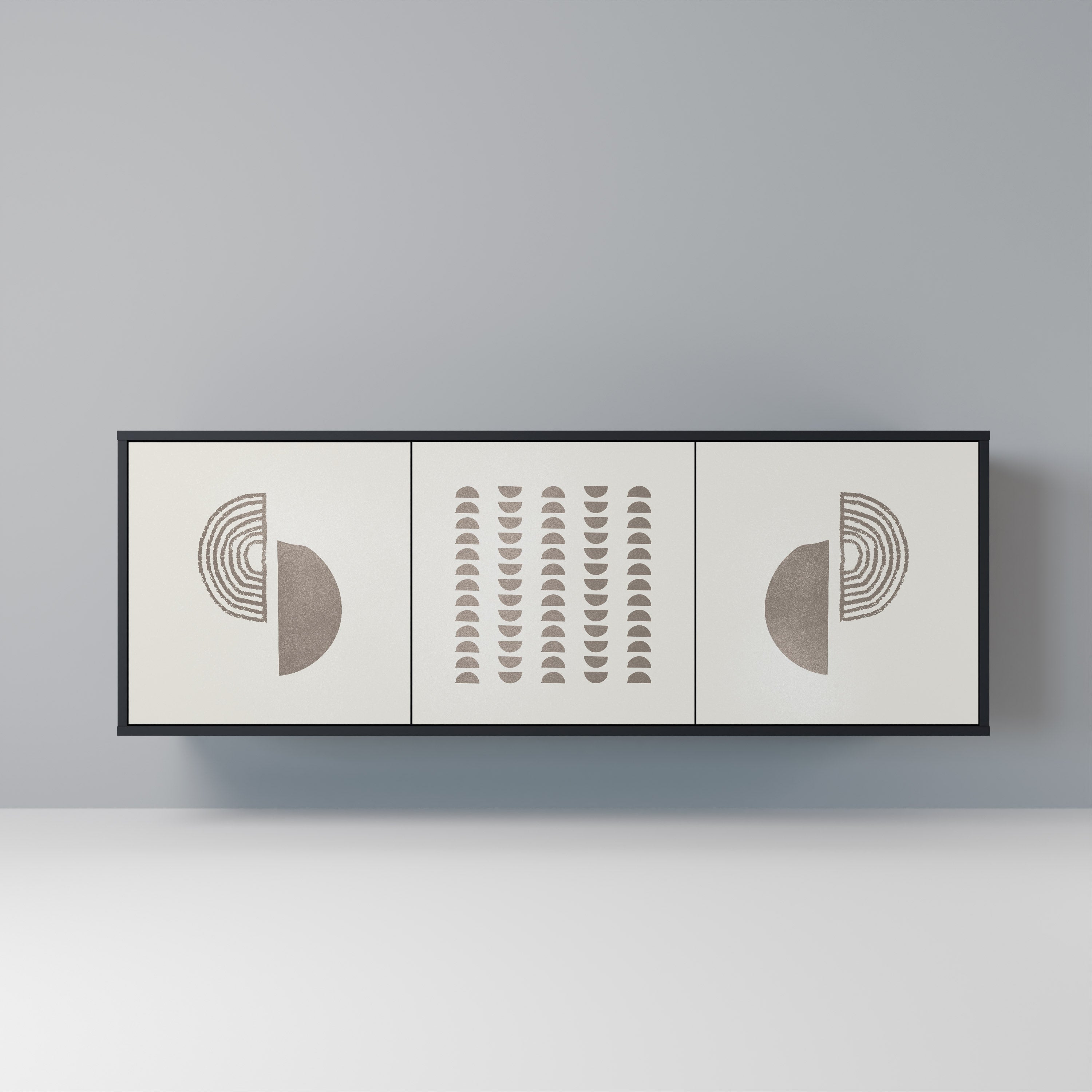 Buffet 3 portes HARMONY ESSENCE finition noire