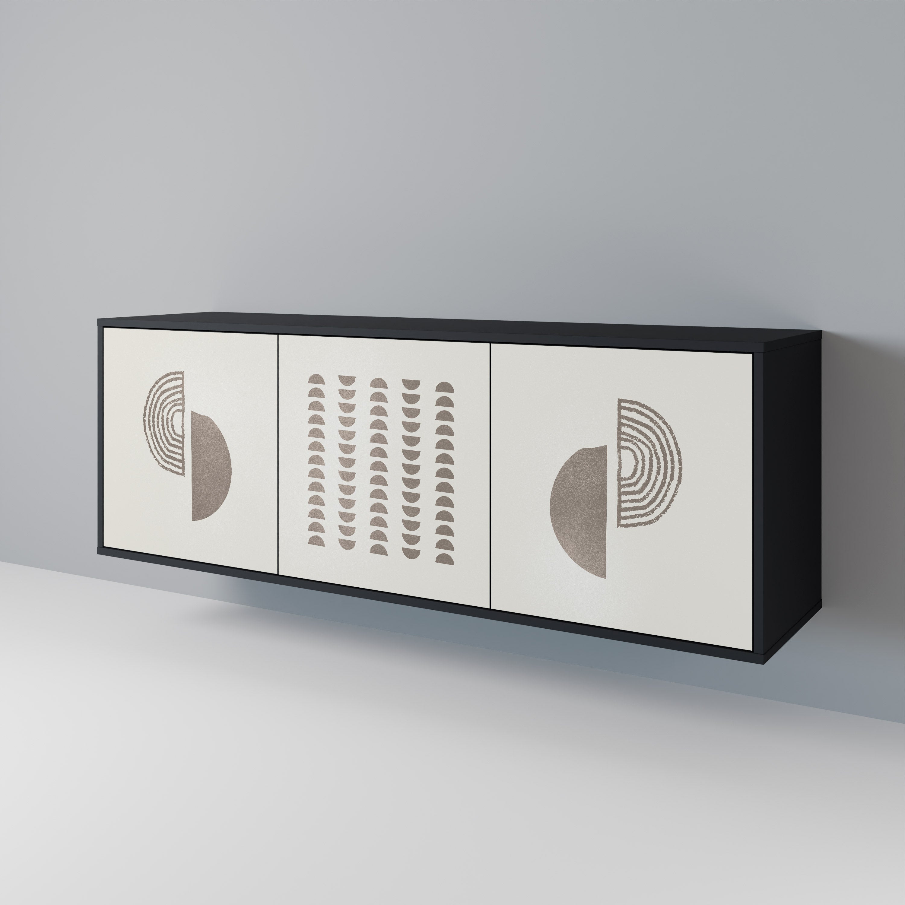 Buffet 3 portes HARMONY ESSENCE finition noire