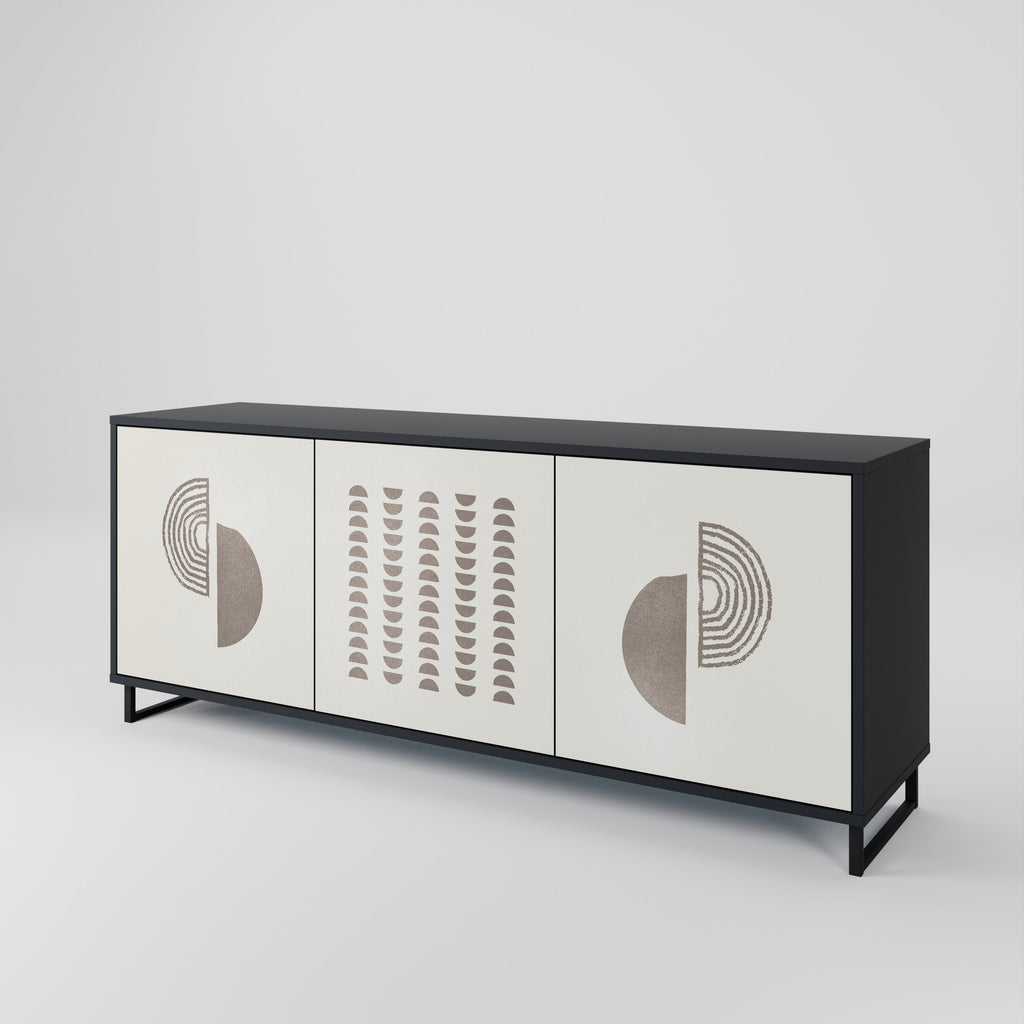 Buffet 3 portes HARMONY ESSENCE finition noire