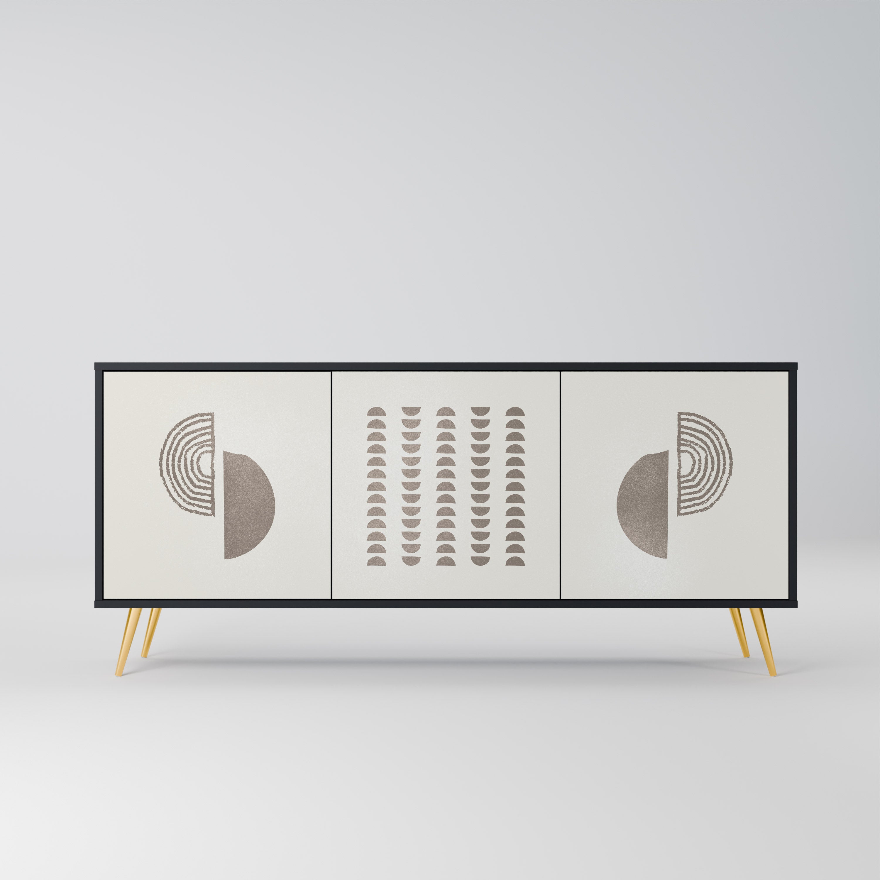 Buffet 3 portes HARMONY ESSENCE finition noire