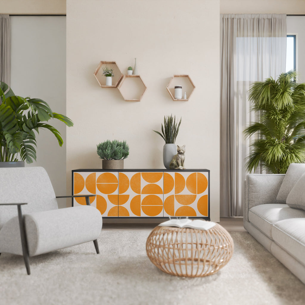 Buffet 3 portes RECURRING DREAMS en finition noire