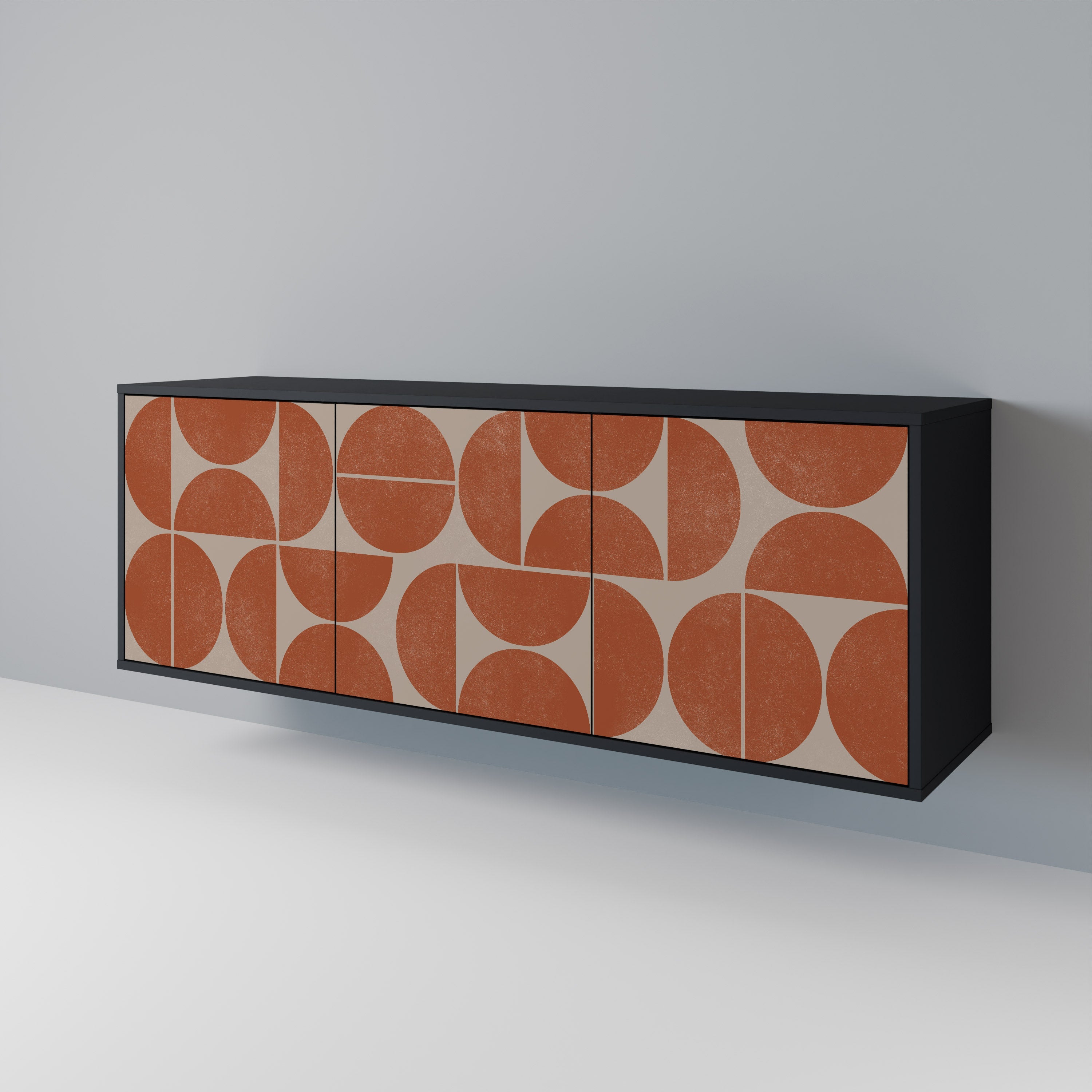 Buffet 3 portes REPETITION COMPULSION en finition noire