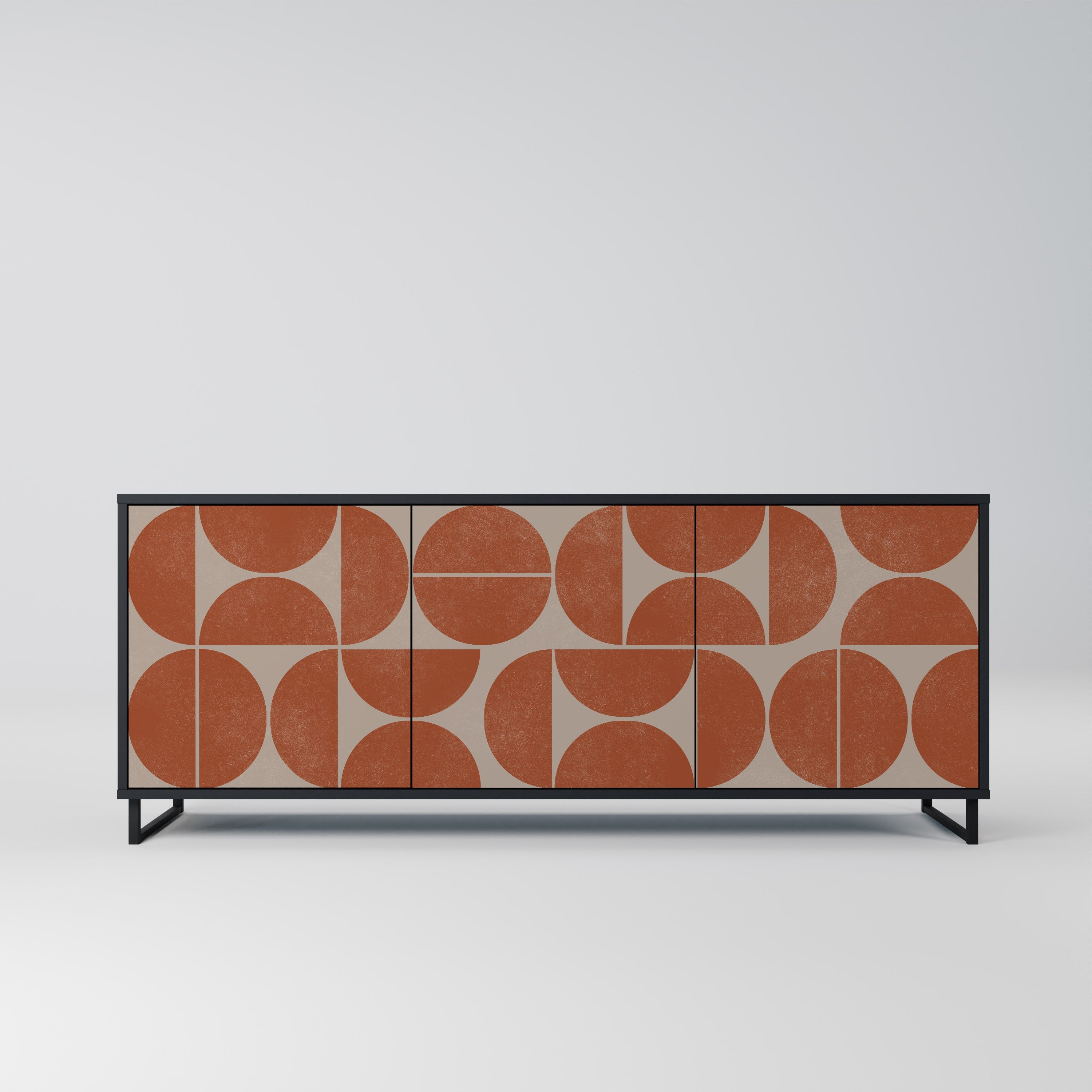 Buffet 3 portes REPETITION COMPULSION en finition noire