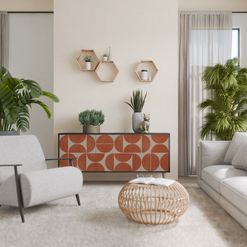 Buffet 3 portes REPETITION COMPULSION en finition noire