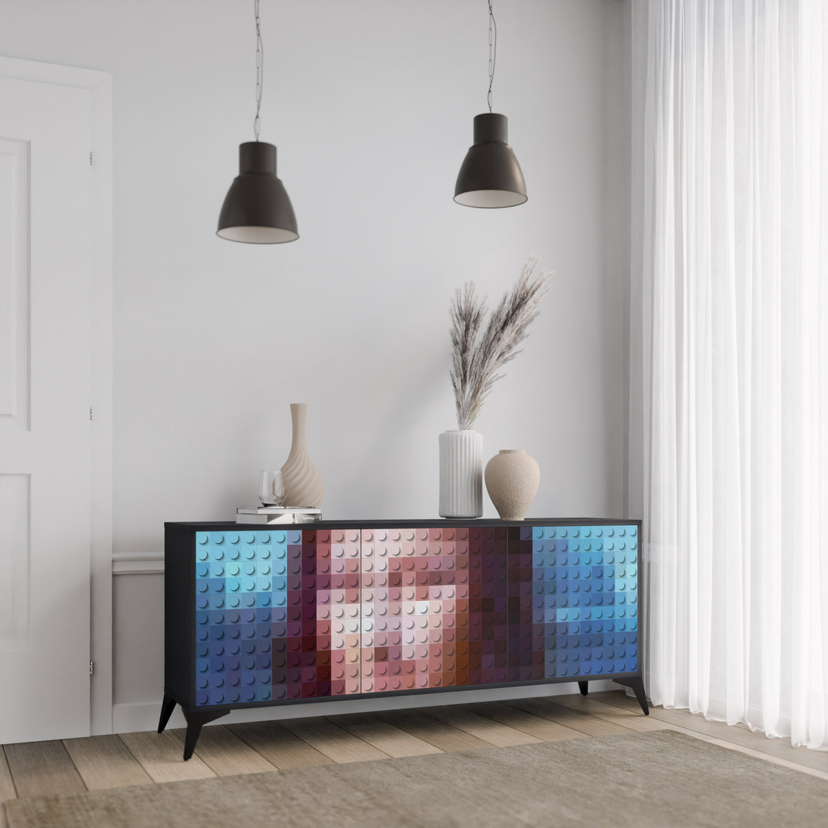 CONSTRUCTIVE ART 3-Door Sideboard