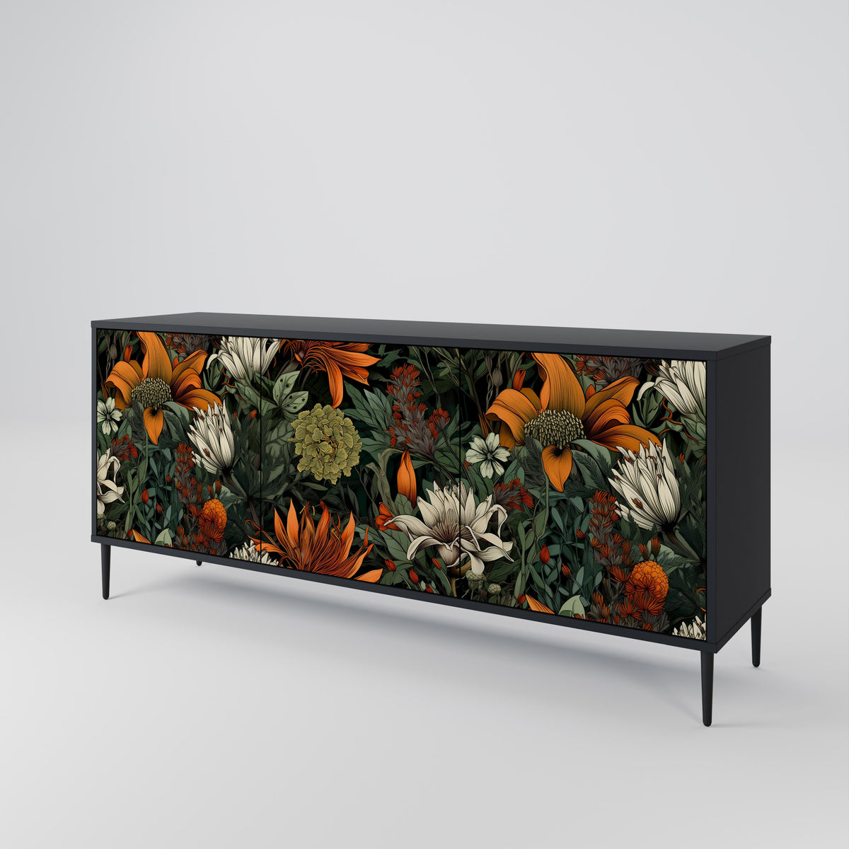 MIDNIGHT SPROUT 3-Door Sideboard