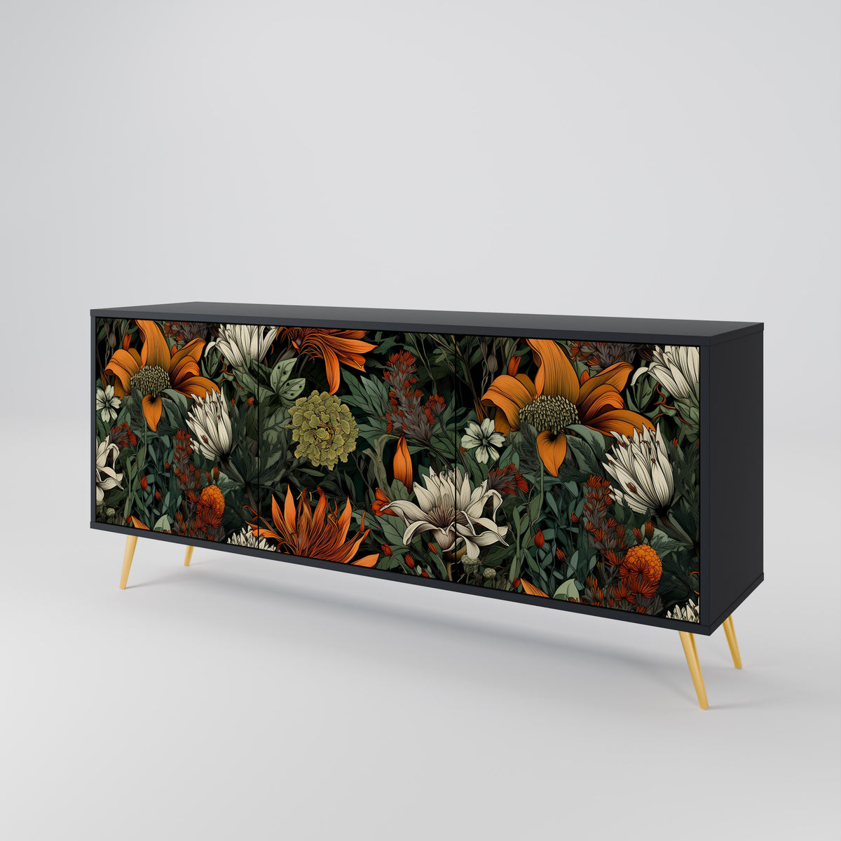 MIDNIGHT SPROUT 3-Door Sideboard