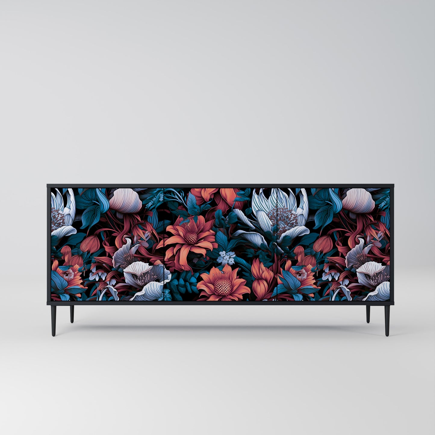 ETHEREAL BLOSSOMS 3-Door Sideboard