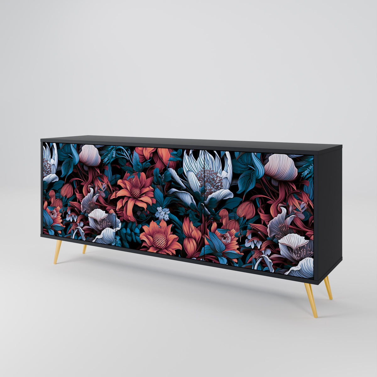 ETHEREAL BLOSSOMS 3-Door Sideboard