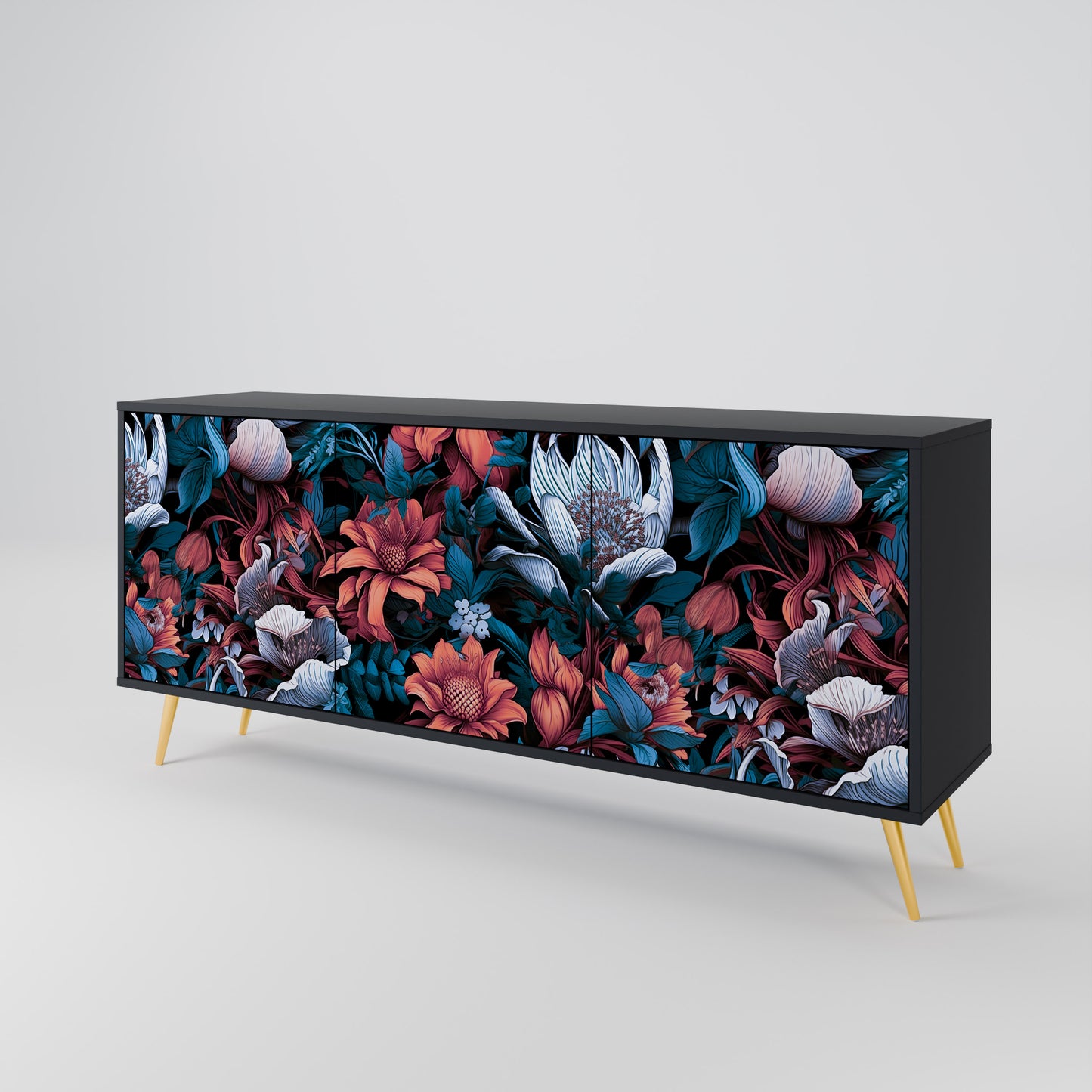 ETHEREAL BLOSSOMS 3-Door Sideboard