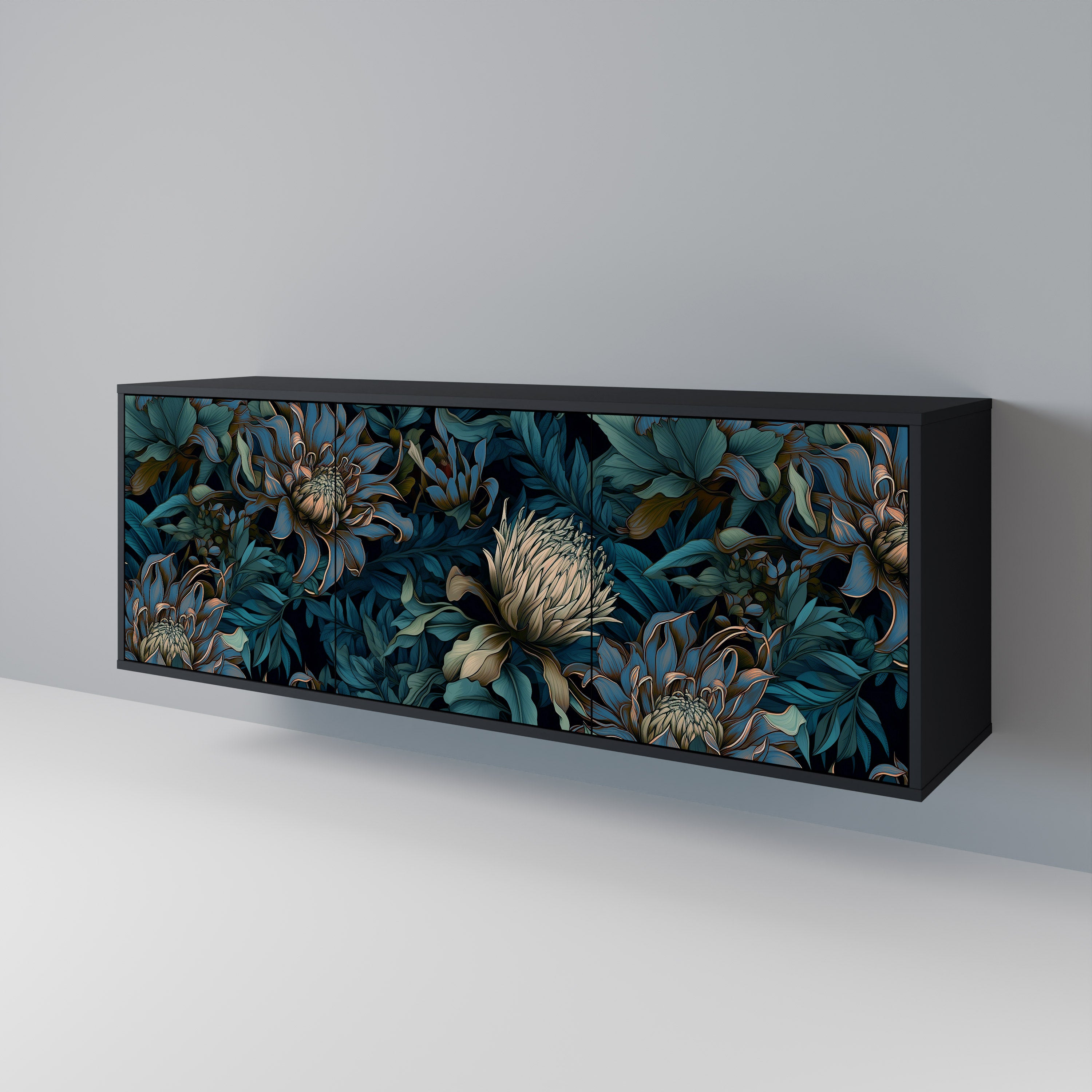 TWILIGHT BLOOM 3-Door Sideboard