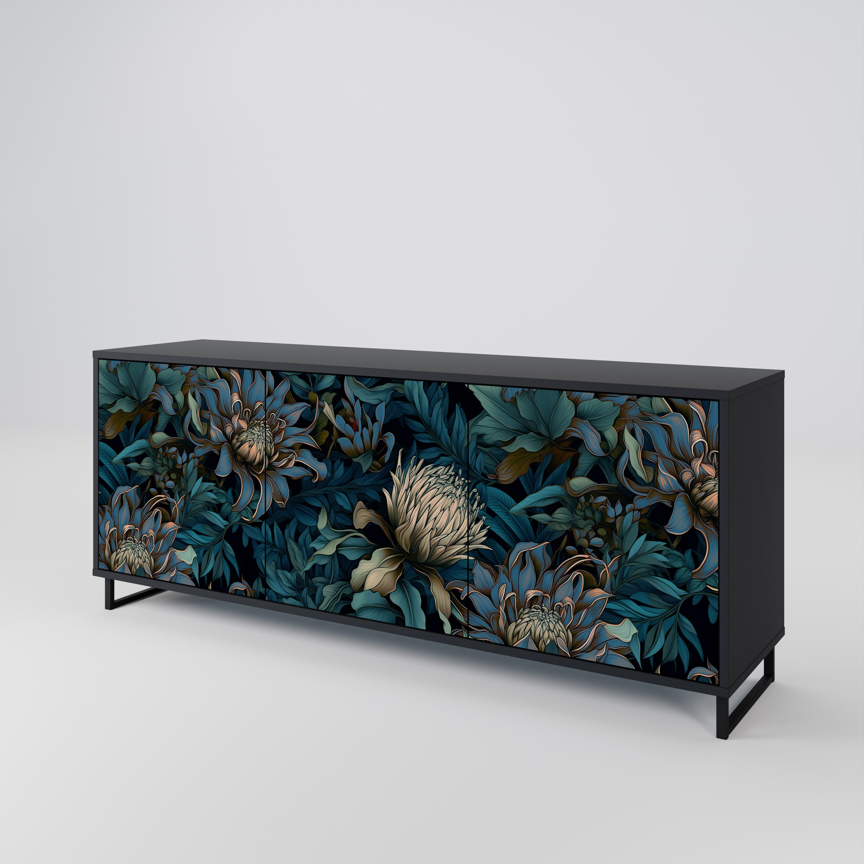 TWILIGHT BLOOM 3-Door Sideboard