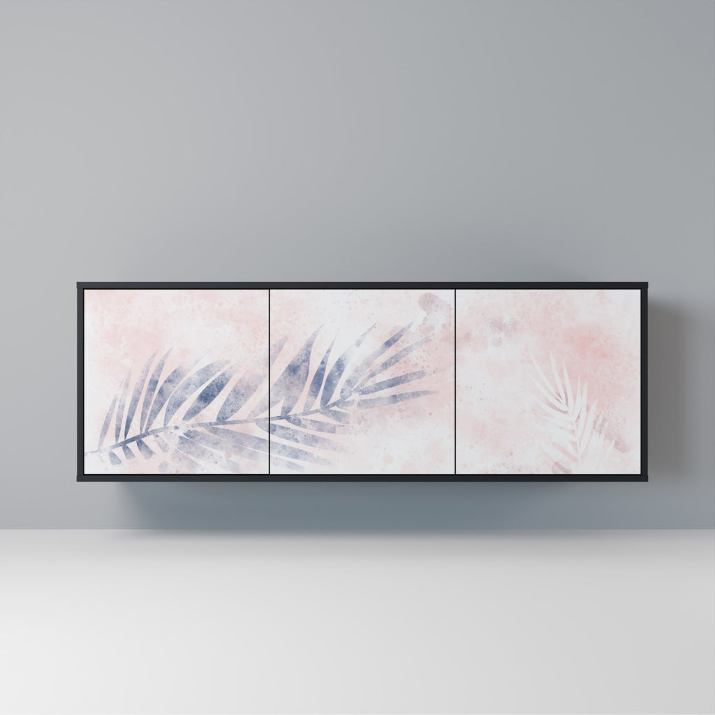 Buffet 3 portes TIMELESS FLOAT en finition noire