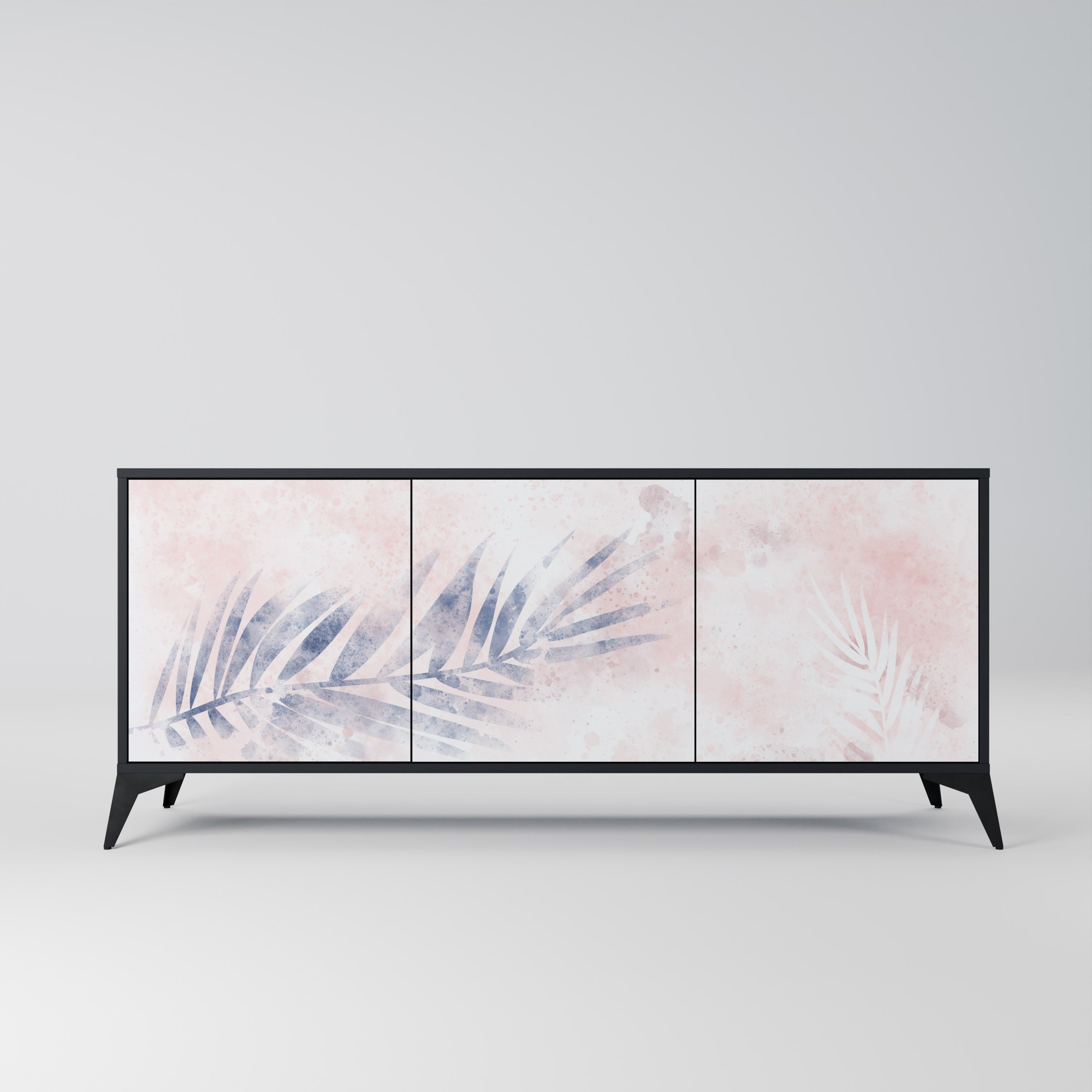 Buffet 3 portes TIMELESS FLOAT en finition noire