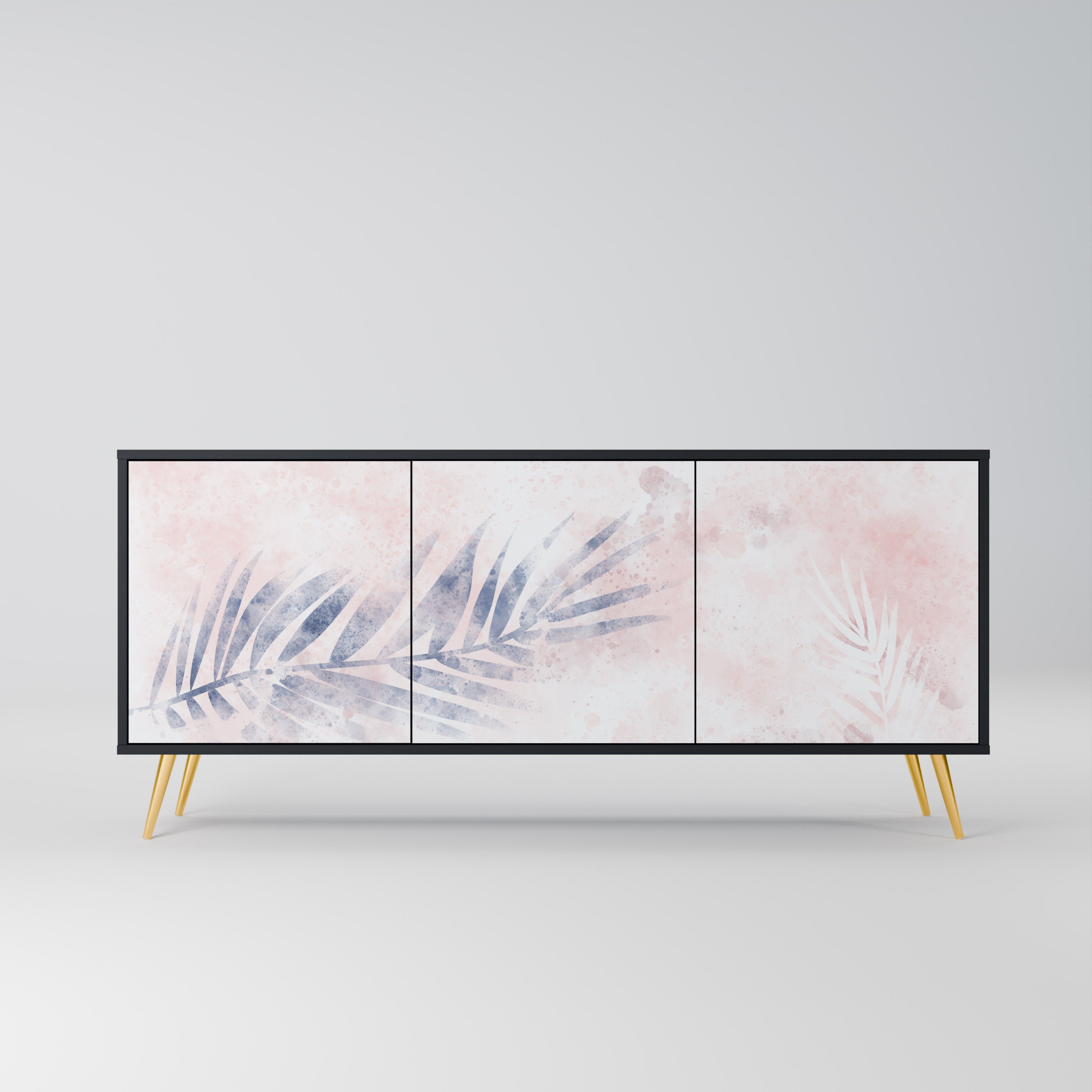 Buffet 3 portes TIMELESS FLOAT en finition noire