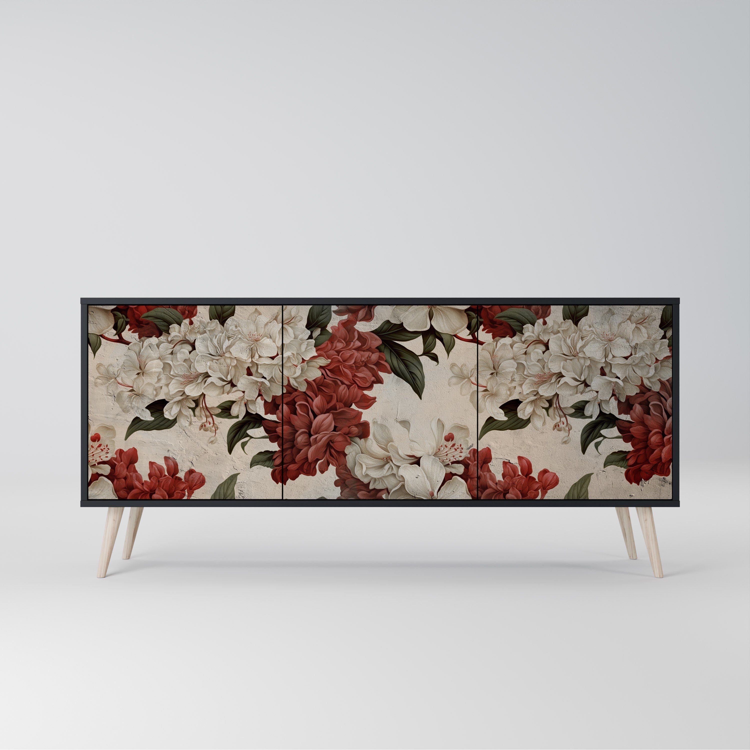 Buffet 3 portes EPHEMERAL DAYS en finition noire