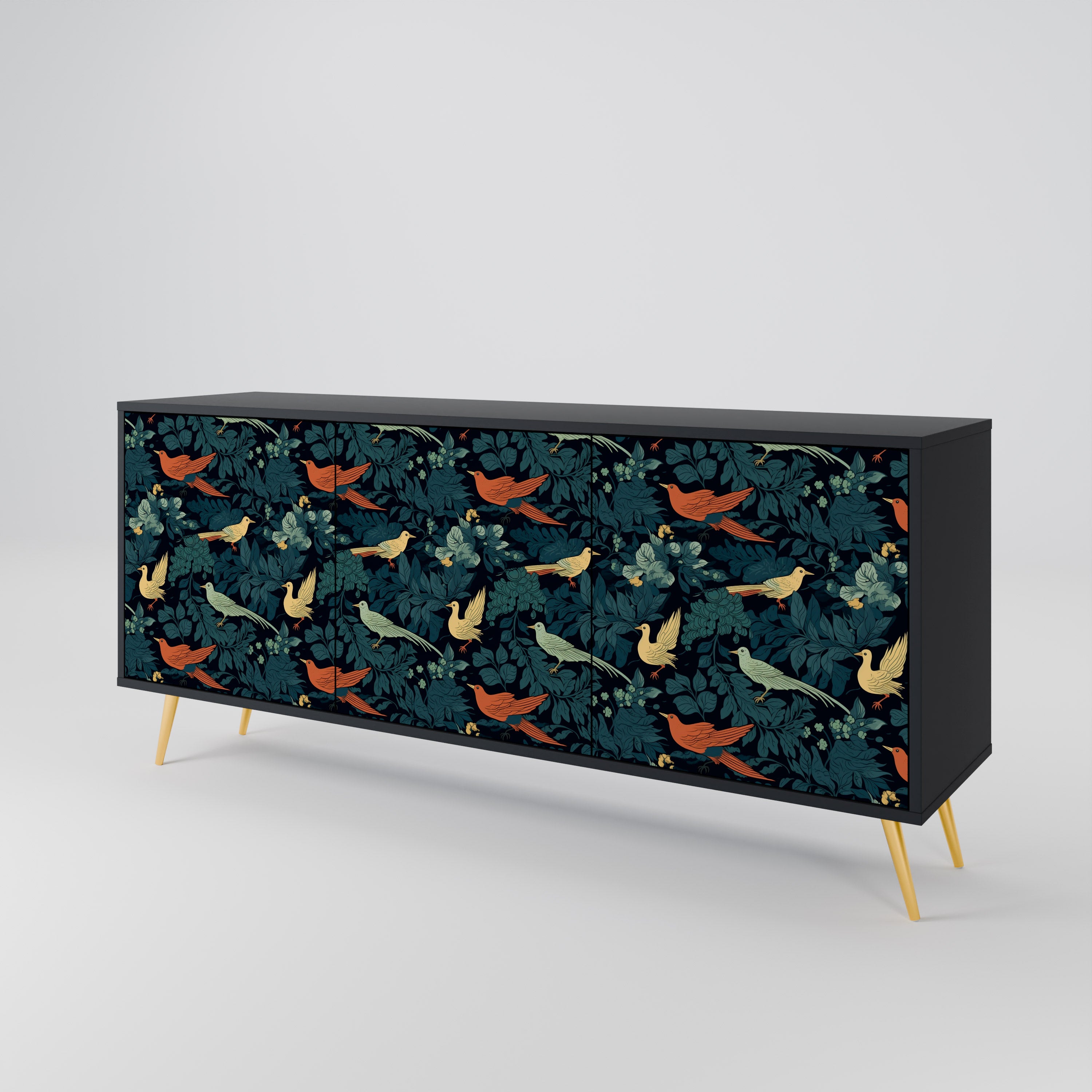 FOWL ORNAMENT 3-Door Sideboard