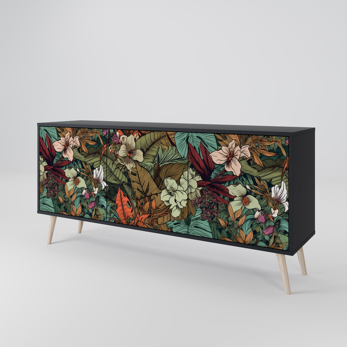 BOTANICAL EMERGENCE 3-Door Sideboard