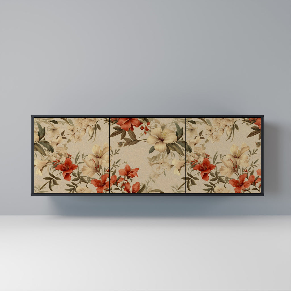 Buffet 3 portes BLOOMING HARMONY finition noire