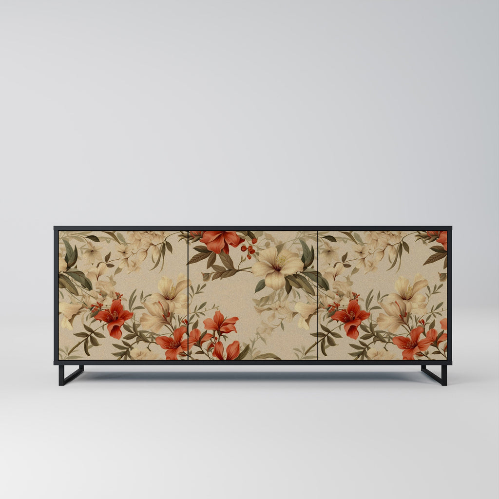 Buffet 3 portes BLOOMING HARMONY finition noire