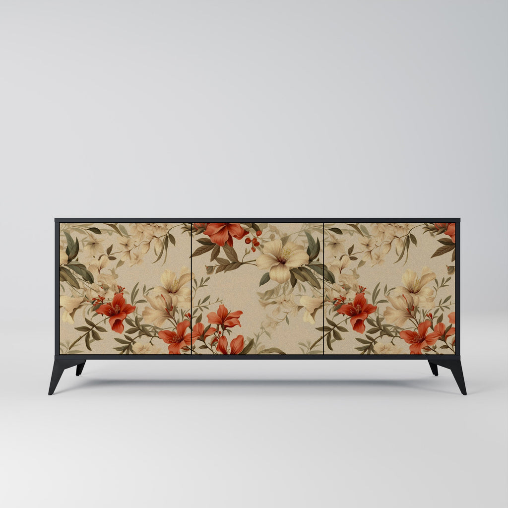 Buffet 3 portes BLOOMING HARMONY finition noire