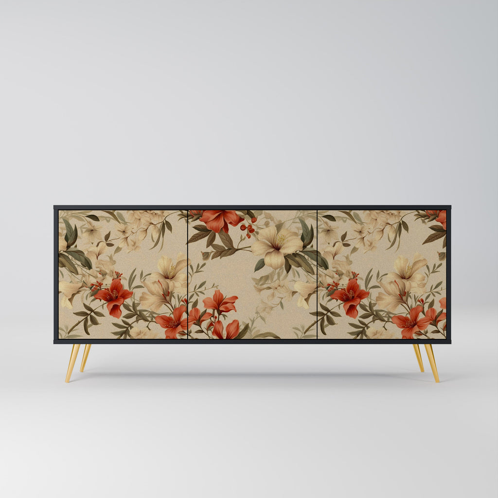 Buffet 3 portes BLOOMING HARMONY finition noire