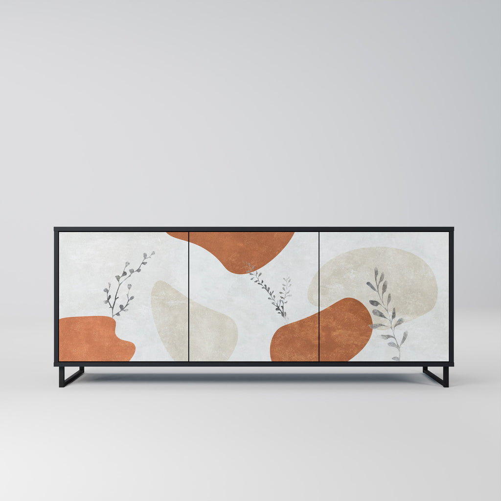 Buffet 3 portes TRANQUIL TWIG finition noire