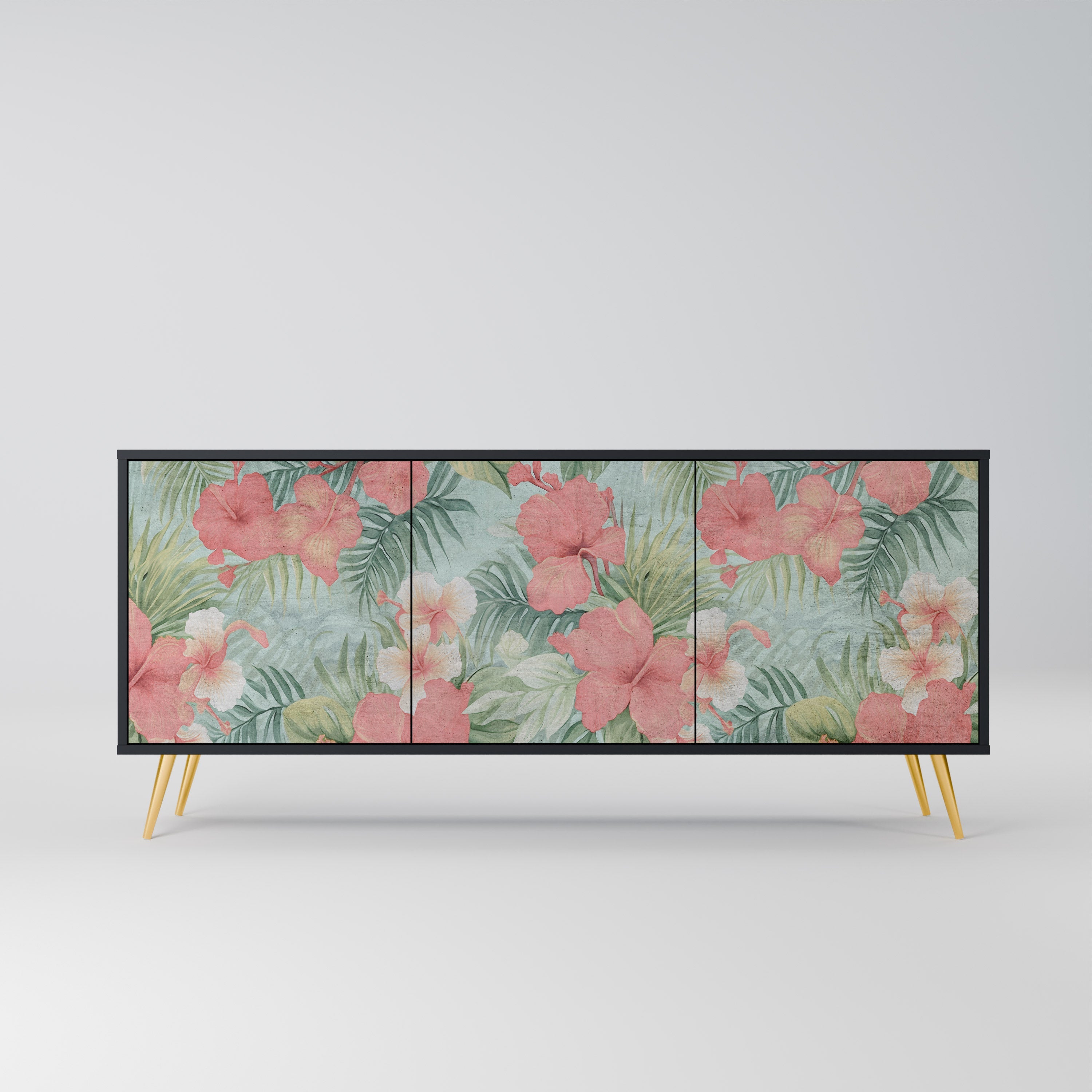 Buffet 3 portes HAWAIIAN SPIRIT finition noire