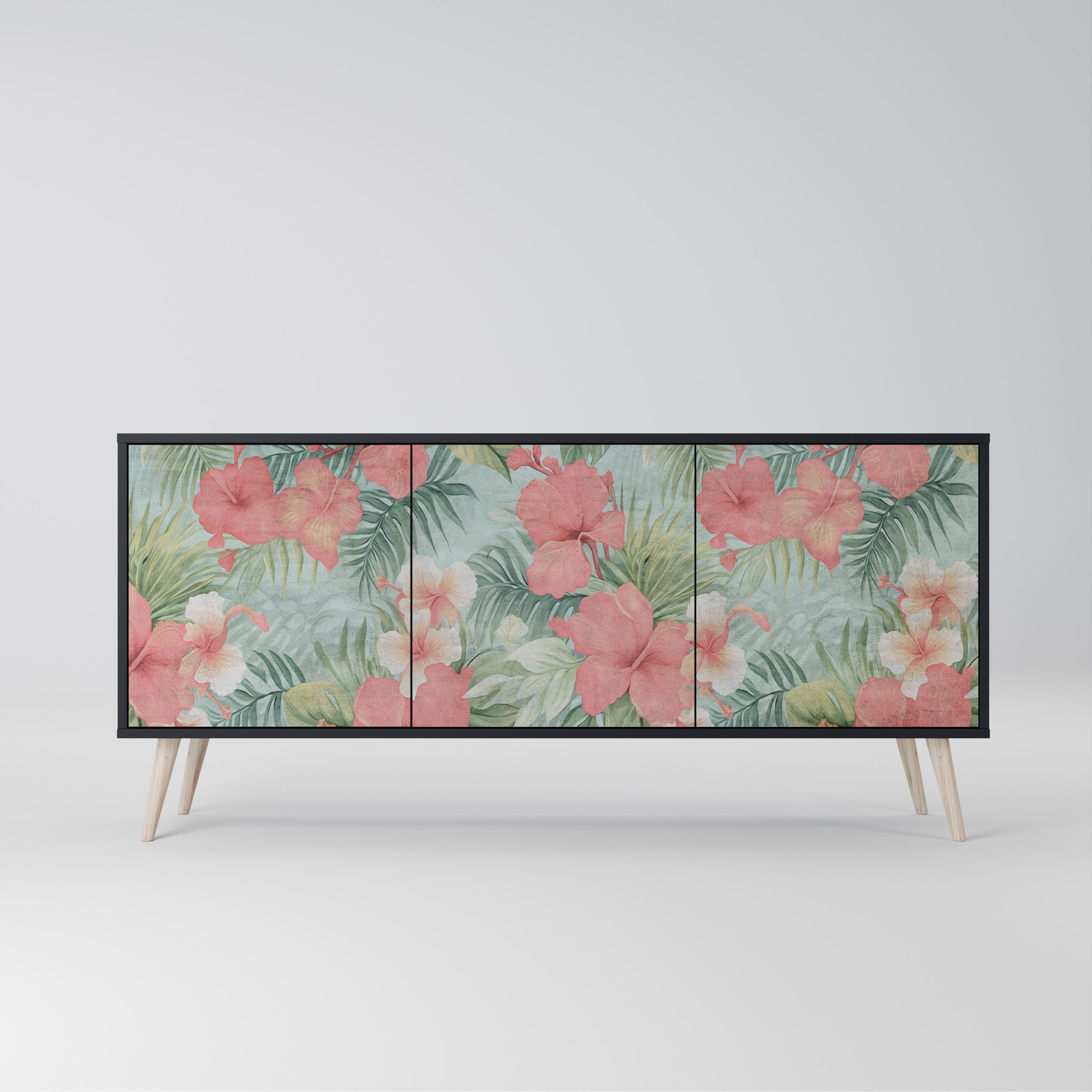 Buffet 3 portes HAWAIIAN SPIRIT finition noire