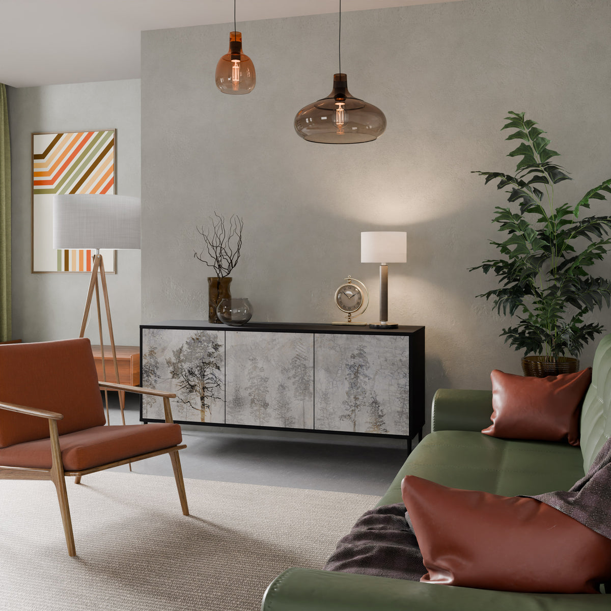 FADE IN THE TREES 3-Door Sideboard