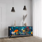MIDNIGHT BLOSSOM 3-Door Sideboard