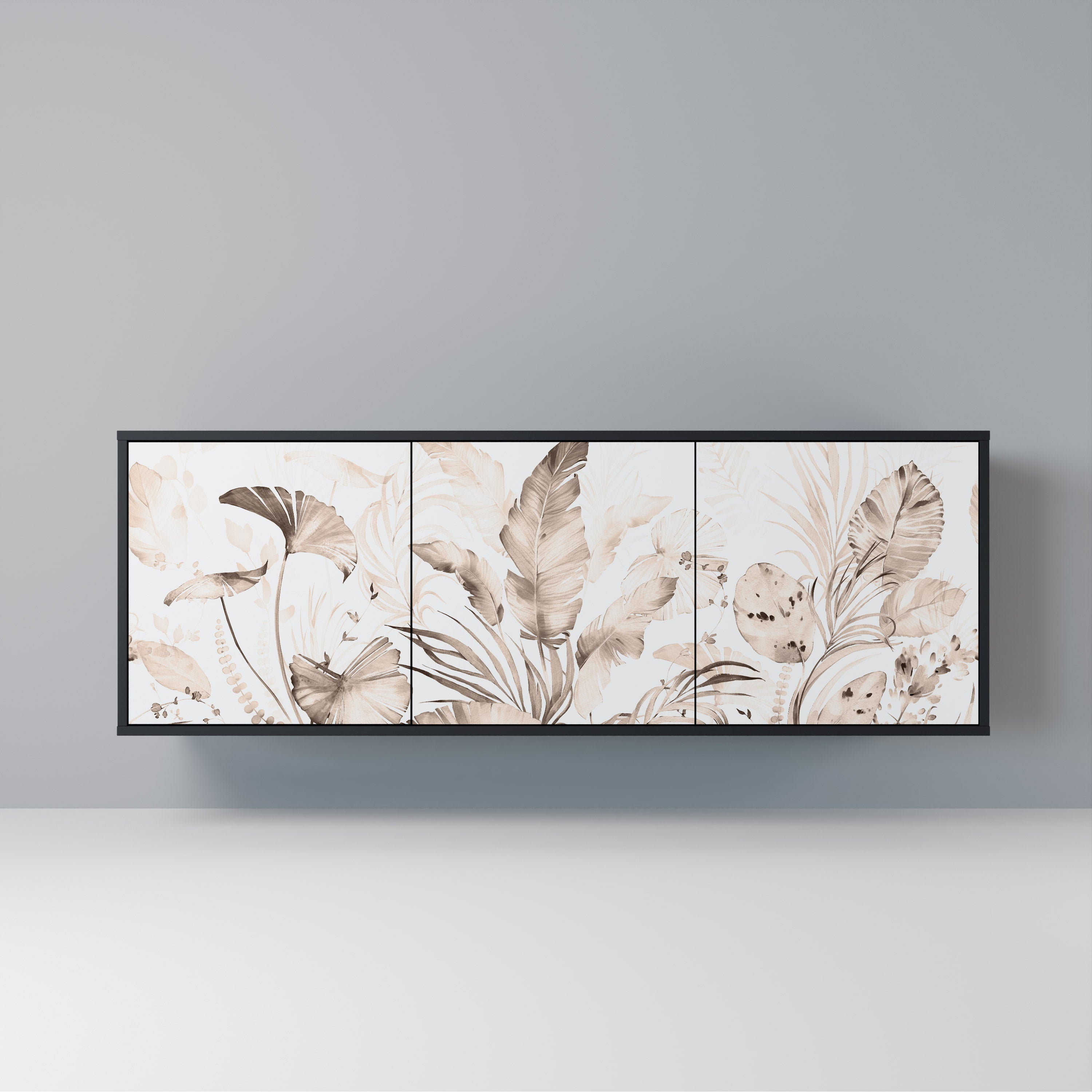 Buffet 3 portes WILD TENDERNESS en finition noire