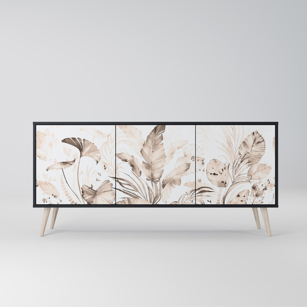 Buffet 3 portes WILD TENDERNESS en finition noire