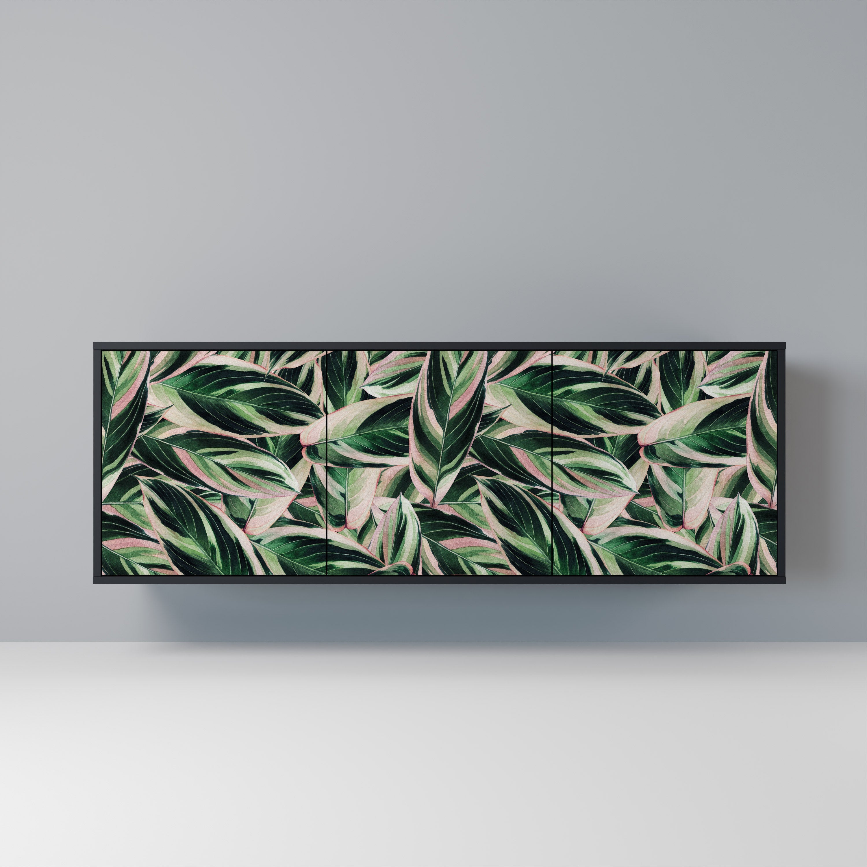 Buffet 3 portes EERIE STROMANTHE en finition noire