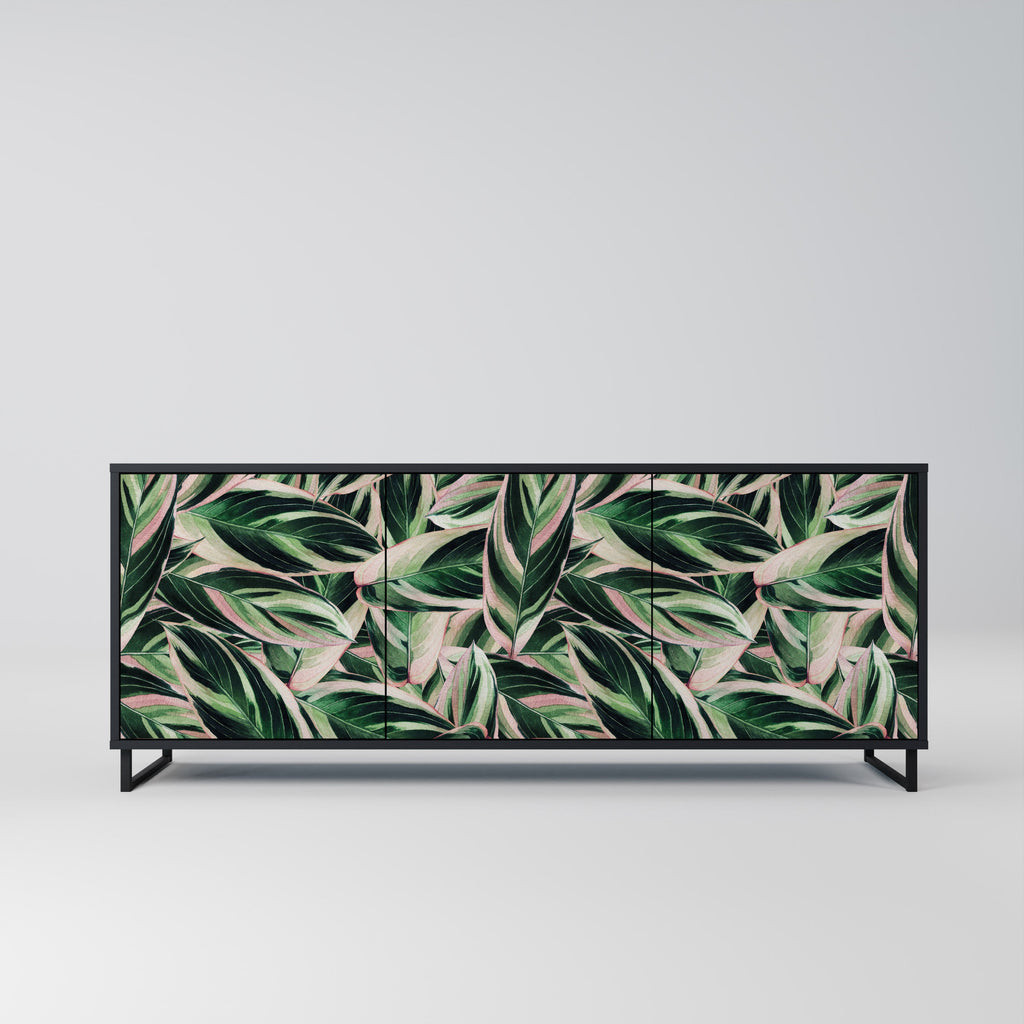 Buffet 3 portes EERIE STROMANTHE en finition noire