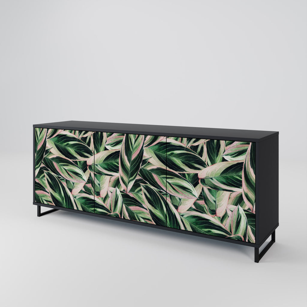 Buffet 3 portes EERIE STROMANTHE en finition noire