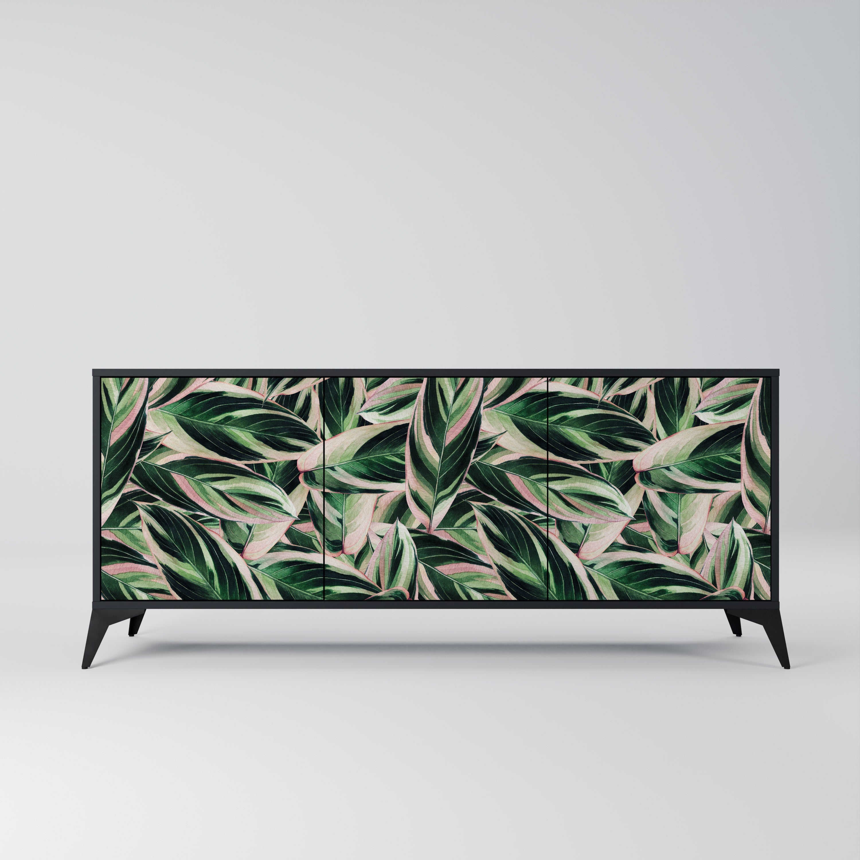 Buffet 3 portes EERIE STROMANTHE en finition noire