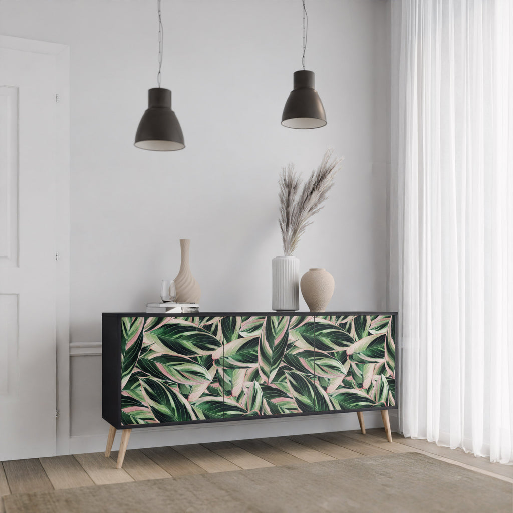 Buffet 3 portes EERIE STROMANTHE en finition noire